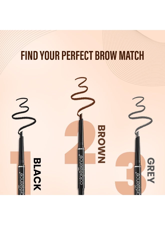 Coloressence 2-IN-1 Expert Eyebrow Pencil, Brown, 0.25gm | Brow Definer with Spoolie | Lasts Upto 12hrs | Long Lasting & Matte Finish - Image 4